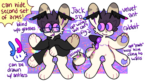 fursona reference! this is my buggy boy :)instagram twitterpatreon #furry#fursona#furry art#trans#bunny#bug#jackalope#reference#reference sheet#ref#8-bit-ant