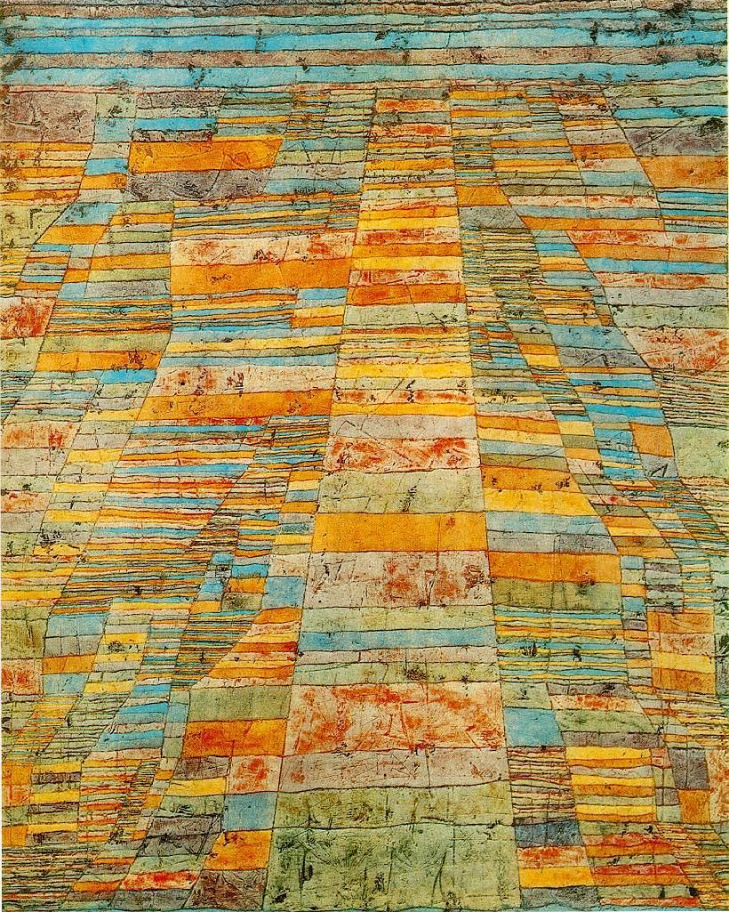 Paul Klee: Highways and Byways (1929).
Not in the @Tate Modern exhibition, but found it on Google just now and loved it.