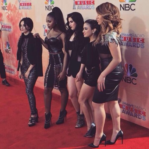 Fifth Harmony on the iHeartAwards red carpet