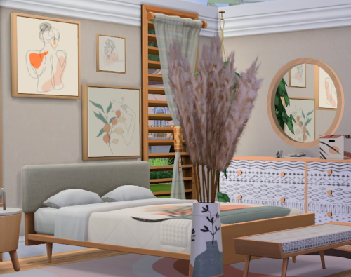 - Dream Home Boho -This set comes with 7 recolored items from the Dream Home Decorator game pack, wh