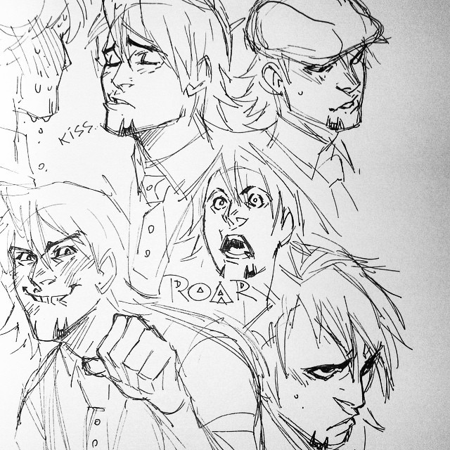 sdkay:  #tigerandbunny #kotetsukaburagi #art #sketch #ink