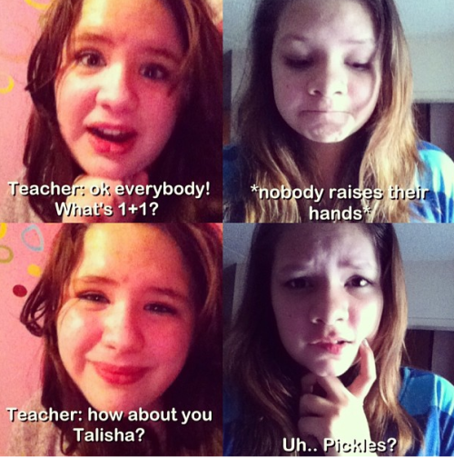 classynugget:  svveedlemonade:  get your shit together talisha  why does the teacher look 11 