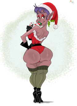 slewdbtumblng: kazzroyale:  “Santa, Baby…” Posted this on my DevArt Page on christmas… Might as well post this here as well. But, Happy Holidays! Even if its a day after… Hope everyone had a happy holidays and got what they wanted… Cheers