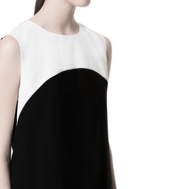 xblanc:  noirettediary:  White Contrast Black Dress - SHOP HERE  .