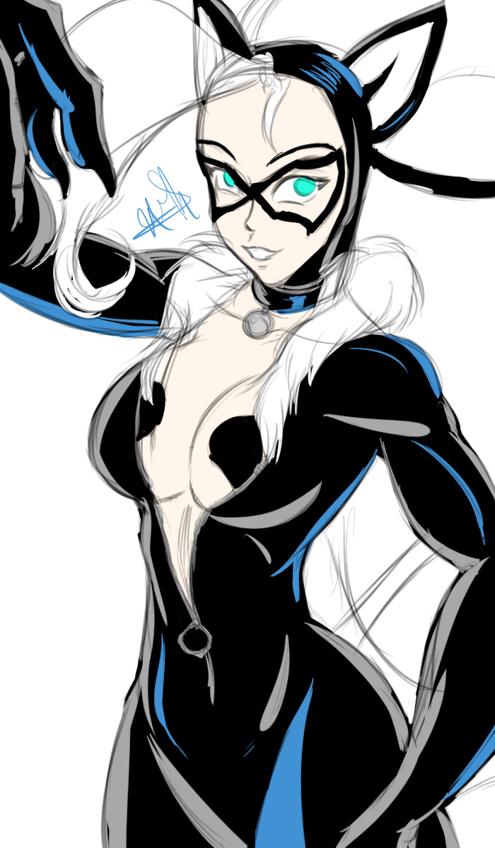 project-wolfen-comics-and-art: Felicia Little doodle of Felicia. Felicia © DarkstalkersBlack