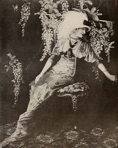 theshadowstage: Gaby Deslys, former musical comedy star, and who will forever remind people of ex-King Manuel of Portugal, is now appearing on the screen in the Pathe Special entitled “Infatuation.” The Photo-Play Journal, February 1919. Internet