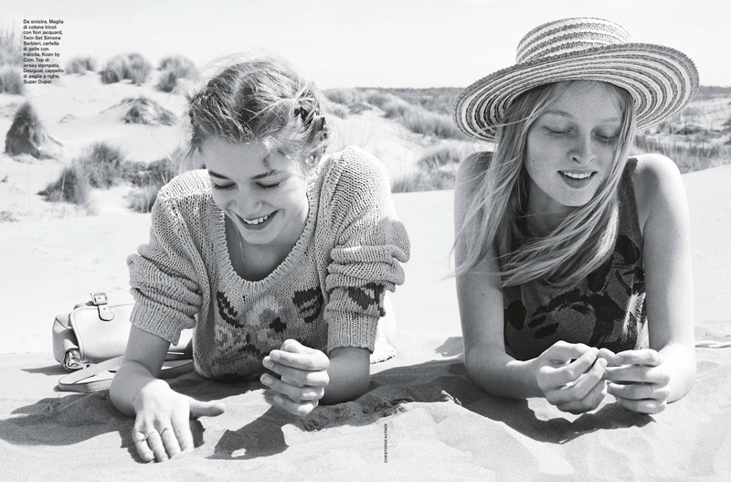 factorygirl-photography:  Eva Hageraats &amp; Eva Downey by Christophe Kutner