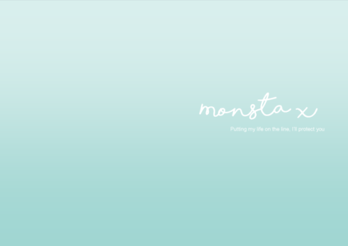 thetrashystan • MONSTA X simple desktop background
