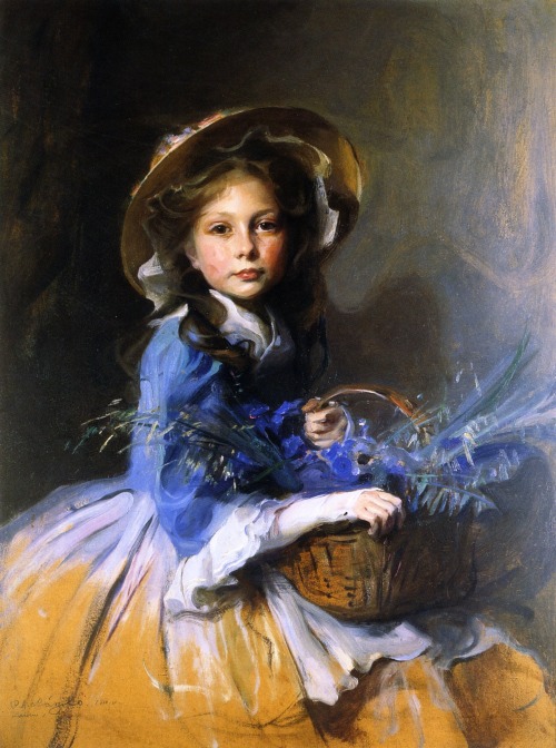 Philip Alexius de László (Budapest, 1869 – London, 1937); Miss Olive Trouton, 1910; oil on board, 70 x 90 cm; private collection