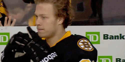 myregularface:David Pastrnak’s NHL debut