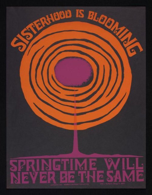 Chicago Women’s Graphics Collective, Sisterhood is Blooming, 1972.