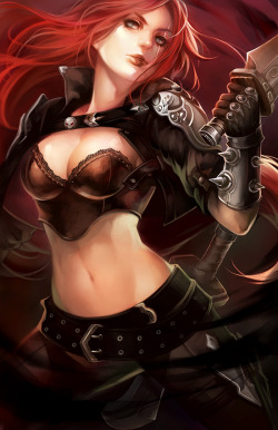 league-of-legends-sexy-girls:  LoL: Katarina the Sinister Blade by =ippus 