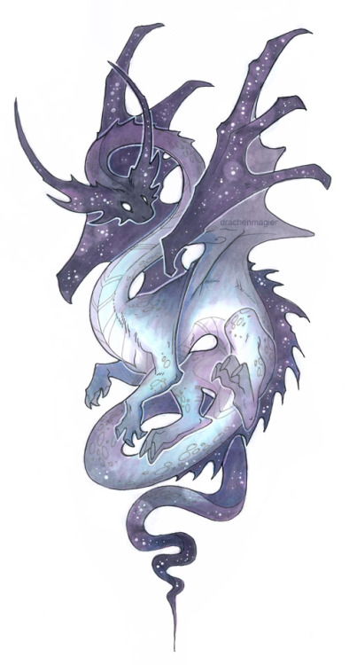 drachenmagier: There is a badge on dA you can get when you draw a dragon. d: So… dragon. Markers and