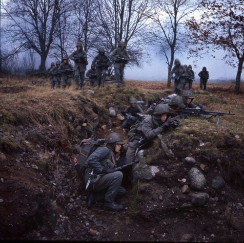 Swedish infantry sqad. The coldwar era.