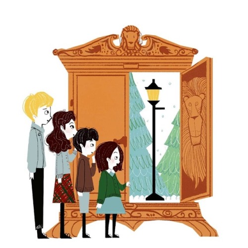 art-of-narnia: The Pevensies &amp; the Wardrobe by letrasquehabanArtwork found here.