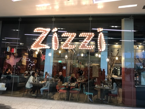 Italian restaurant ZiZi at Westfield mall in London.