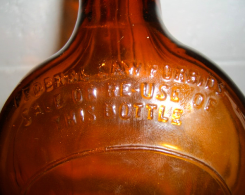 Federal Law Forbids Sale or Reuse of this BottleWhile alcoholic beverages became legal again after t