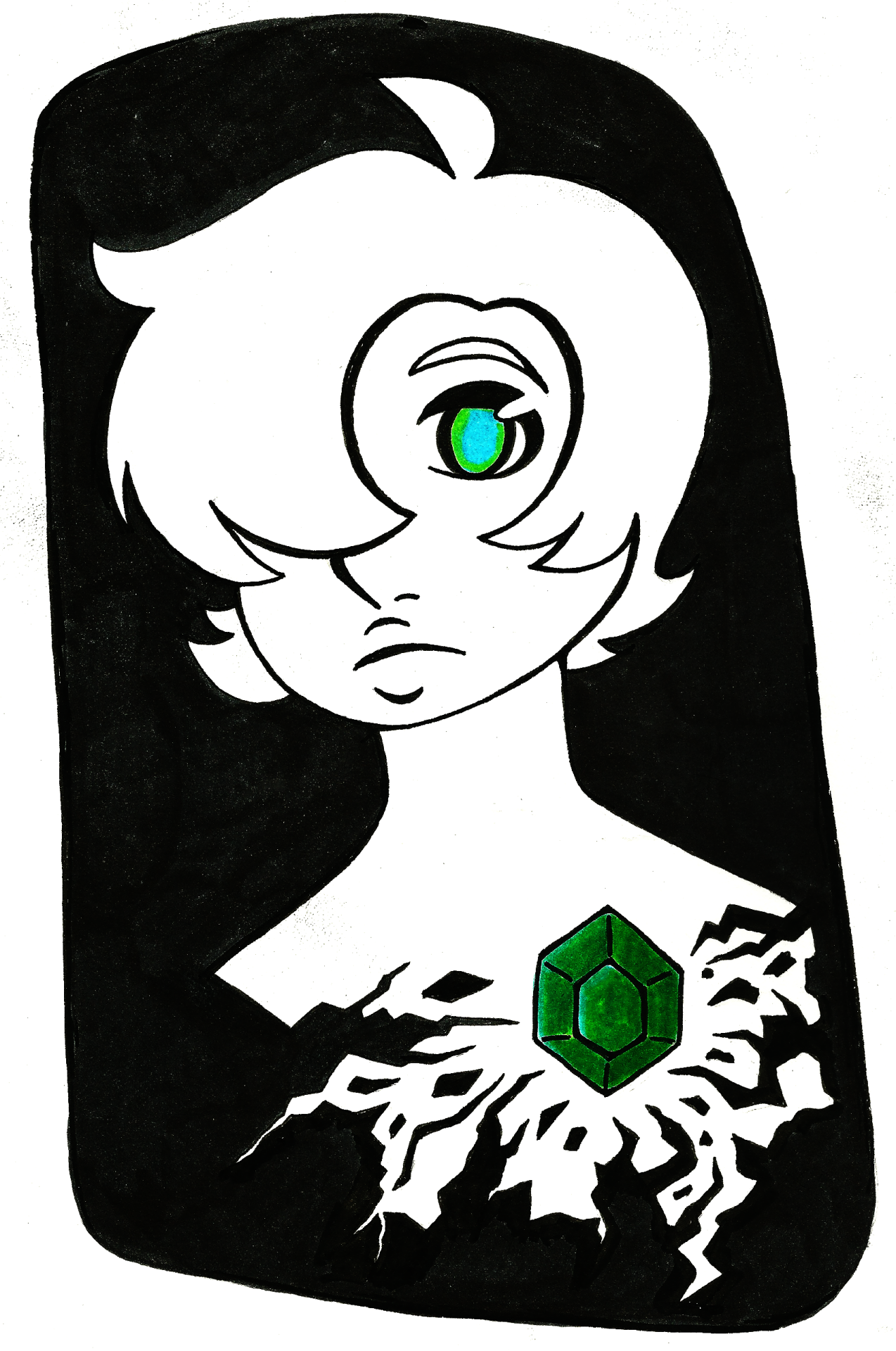 willdyn:   Inktober - Day 15 (Dioptase) Dioptase belongs to @jigokuhana 