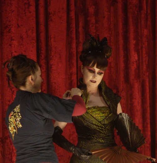 theblindsoprano:Alex Kavanagh and Sarah Brightman on the set of Repo! The Genetic Opera (2008)