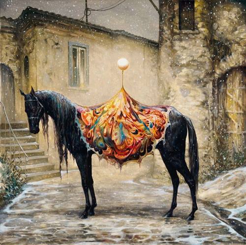 Esao Andrews for The Gilded Age @ Thinkspace GalleryLos Angeles painter Esao Andrews places vibrant 