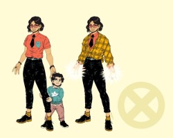 radimudio:‪If I were to *hypothetically* work on a “JUBILEE #1” solo run, I’d be down to go with these designs ~ ✨‬  ‪(Yes she’s wearing one of Logan’s raggedy flannels)‬