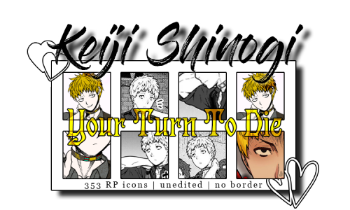 gladlyrphelper:⌠ 234 rp icons ⌡ - Keiji Shinogi of Your Turn To DieCharacter: Your friendly neig