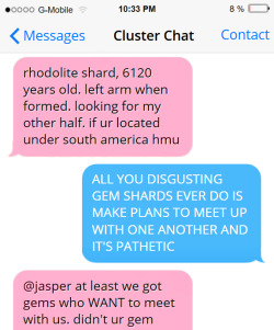 textsbetweengems:  Can someone please call Jasper an ambulance 
