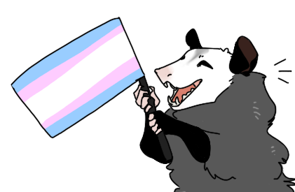 prettybonesandvultureprose: Happy pride month! Pride possums set 2I made these lil transparent dudes