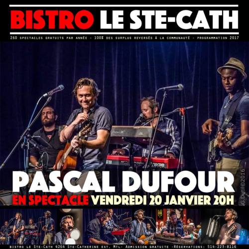 Vendredi, le 20 janvier 20h, Pascal Dufour en spectacle au Bistro le Ste-Cath. Admission gratuite.
On vous attends en grand nombre
Bistro Le Ste-Cath
4264, rue Sainte-Catherine Est, Montréal, Québec, H1V 1X6
514-223-8116
http://stecath.com/