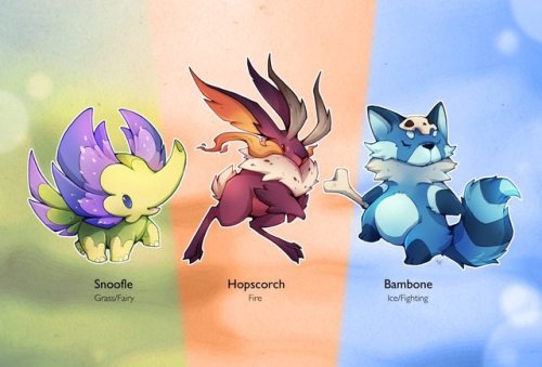 If the ZestyFriends were #Pokemon (which they’re inspired by), these would be the starters! Snoofle,