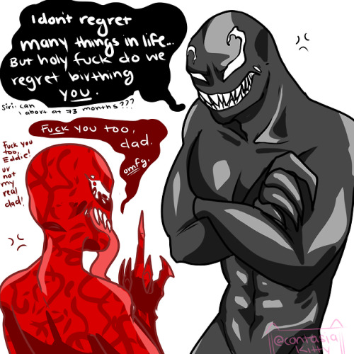 asmodeusarts: Venom never went to planned parenting.