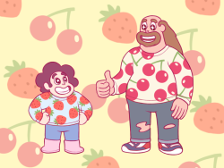 eehcoli91:  Steven and his dad as sweater buds.My dA