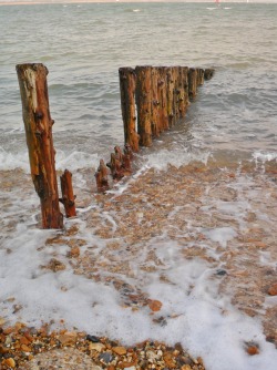vwcampervan-aldridge:  Breakwater worn away by the tides, Calshot, Hampshire, England All Original Photography by http://vwcampervan-aldridge.tumblr.com