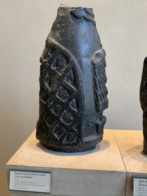 bagdemagus:Diorite fragment of a victory stele, probably of Sargon of AkkadExcavated at Susa (Iran)A