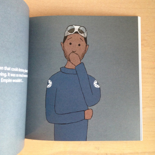 I made a picture book about Bodhi meeting Galen and deciding to take the Death Star plans to the reb