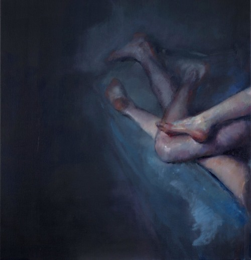 redlipstickresurrected:  Jake Wood-Evans (British, b. 1980, Devon, UK) - An Embrace, 2013   Paintings: Oil on Canvas 