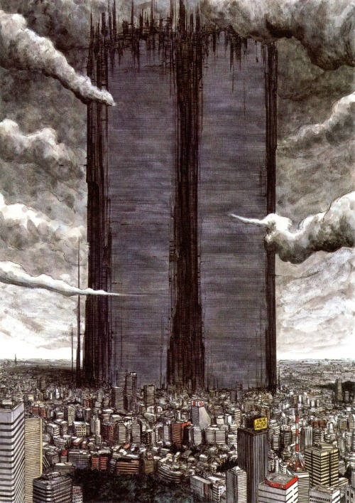 archatlas:  Tsutomu Nihei 弐瓶 勉 Tsutomu Nihei is a Japanese manga artist. His cyberpunk-influenced artwork has gained a strong cult following. At first he studied architecture and later this influence has shown up in his manga works in his depiction