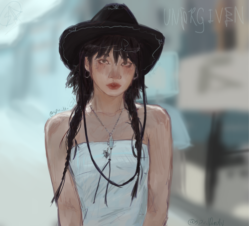 Kim Chaewon Coloured Sketch