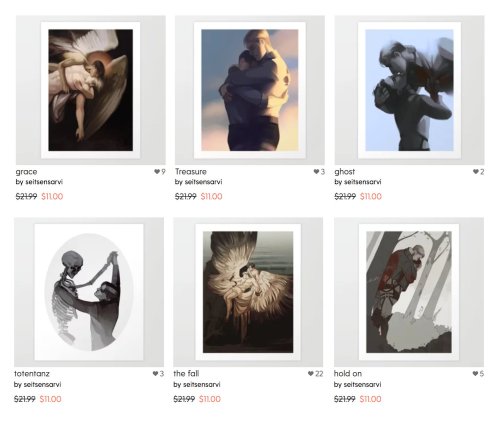 Society6 is having their annual week of 50% off sales if you wanted to grab something ! Now with mug