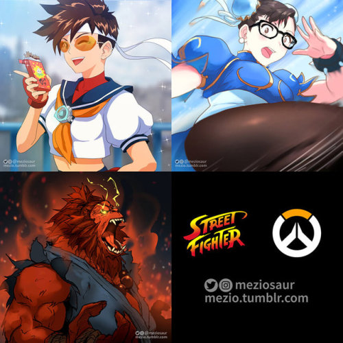 Overwatch x Street Fighter crossoverIf you want to buy art prints you can find them on my online sho