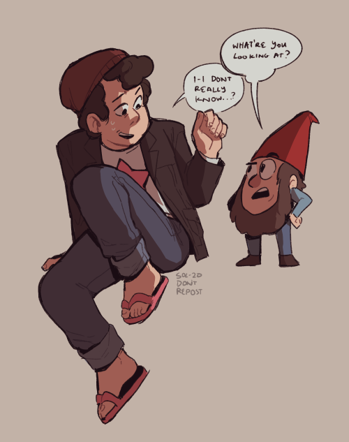 solsticedraws:  my guess at a casual interaction between Steven