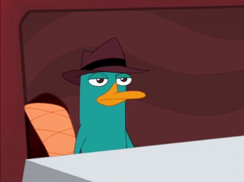 slytherin-starkid-of-tardis:  phinflynn:   “Ah, Perry the platypus!”  “What an unexpected -“  “WAIT, WAIT, WAIT!”  “You’re trapped!”  “By societal convention!”  “Look! We’re in a fine dining environment. Everyone knows not to