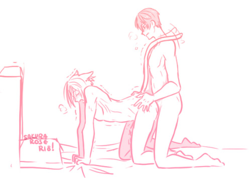 sakura-rose-r18:  base on my cat/pet AU cause maaaaaan. MAAAAAAAAANNN 