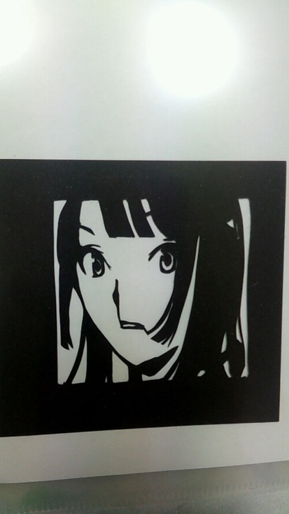 切り絵 松井玲奈（SKE48）forAKB49 Paper cutout. matsui rena