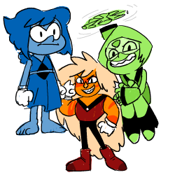 catti21234:  miraculoustang:  coincidence??????????/ I THINK NOT.    omg lol XDso Lapis and Jasper fusing made them sonic3 &amp; Knuckles? lol XD