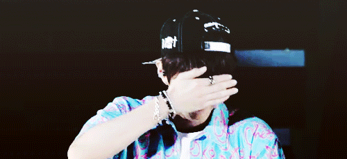 v-itasoy:  Jinyoung feeling embarrassed after doing aegyo x 