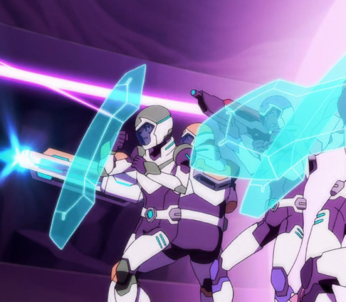 myeverlastingship:I like how Pidge gets closer so she can cover Lance while he’s shooting.