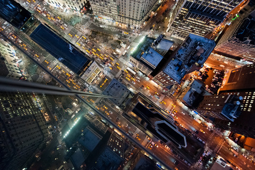 “I found that the real life of NYC can best be captured by pointing the lens straight down from high