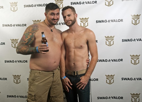 perfcub:  swagandvalor:  Photos from the HiBearNation photo booth by Swag and Valor! Check out our website for sexy underwear and exclusive discounts!  Tom Hardy got fat and it looks great on him… In actuality, the guy on the left’s name is also Tyler.