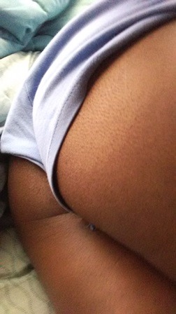 curvyxchocolate:  Eat my shorts! (pt. 1)Silly titles for silly early day butt selfies :p Reblog if you like :)
